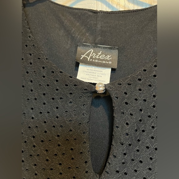 Artes Shift/Swing Dress- Black Eyelet - Picture 6 of 6